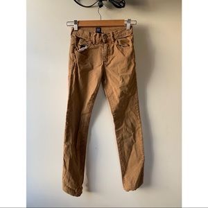 Gap Slim Stretch Skinny Boys Sz 14 Pants Camel